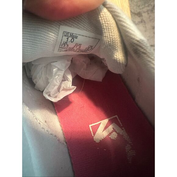 Vans Missy Girl's Multicolor Checkerboard Rainbow Lace-up Sneakers Size 1 - Picture 8 of 8